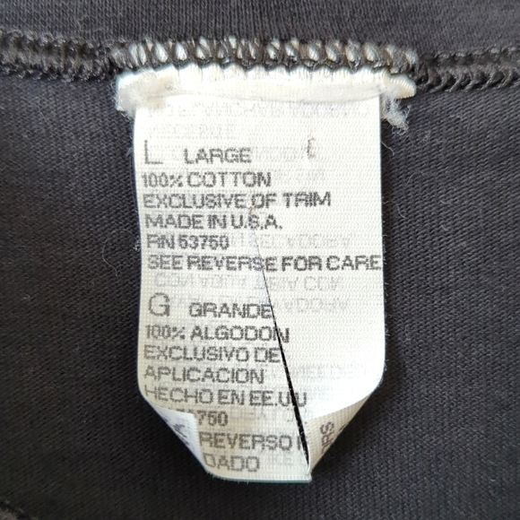 80's Vintage Halloween Scarecrow Pumpkins Short Sleeve Crewneck T-shirt Black L - Picture 6 of 10